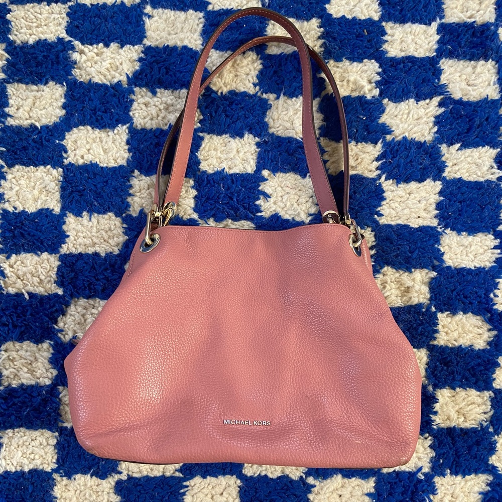 Dusty pink Michael Kors hobo purse
